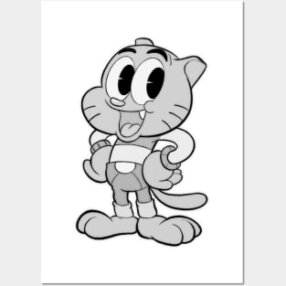 Gumball 1930s rubber hose cartoon style Posters and Art